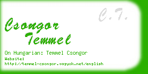 csongor temmel business card